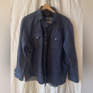 XL Pendleton Snap Button Flannel